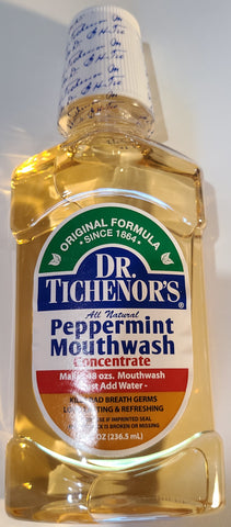 Dr. Tichenor's All Natural Peppermint Mouthwash, 8 fl oz (Pack of 1)