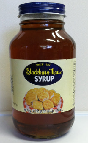 Blackburn-Made  Syrup One Quart Eight Ounce Glass Container