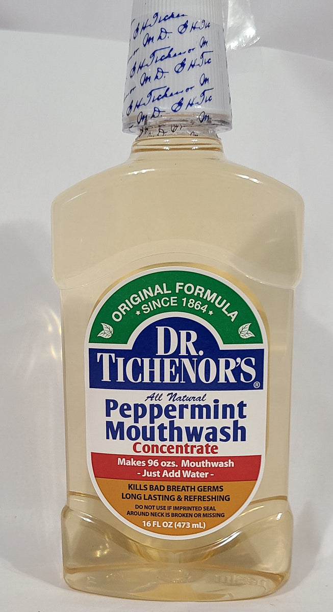 Dr. Tichenor's All Natural Peppermint Mouthwash, 16 fl oz (Pack of 1