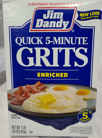 JIm Dandy Quick 5-minute Grits Enriched 16 oz two-pack