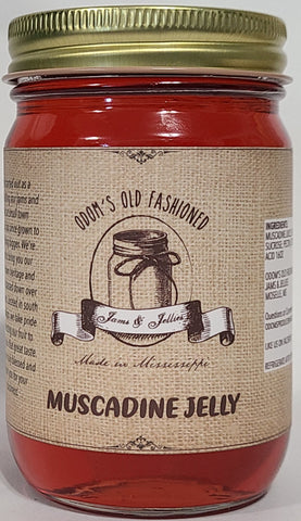 Muscadine Jelly in Glass Jar 16 oz net wt