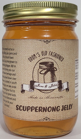 Scuppernong  Jelly in Glass Jar 16 oz net wt
