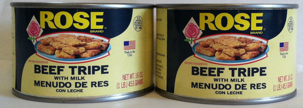 Rose Beef Tripe with Milk in a 1 Lb. Can., 2 (One Lb Cans)
