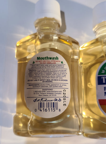 Dr. Tichenor's All Natural Peppermint Mouthwash, 2 fl oz (Pack of 2)