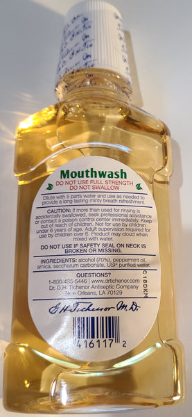 Dr. Tichenor's All Natural Peppermint Mouthwash, 8 fl oz (Pack of 1)