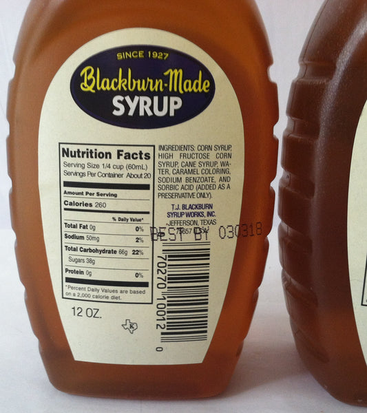 Blackburn-Made Syrup two-12 oz