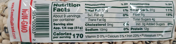 Camellia Blackeye Peas in a one pound package