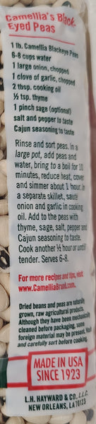 Camellia Blackeye Peas in a one pound package