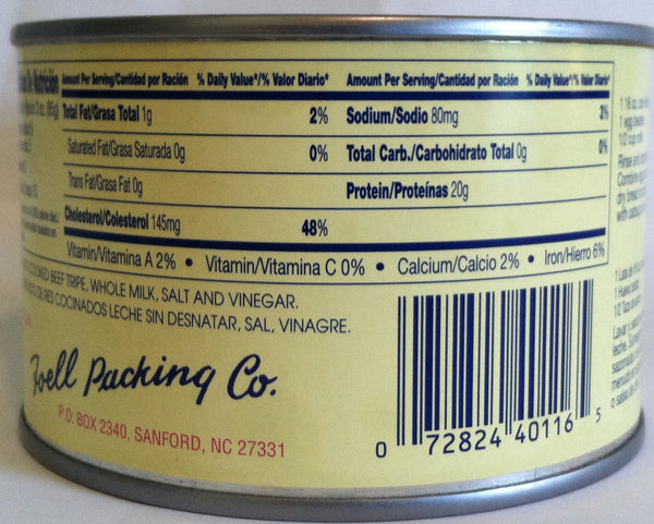 Rose Beef Tripe with Milk in a 1 Lb. Can., 2 (One Lb Cans)
