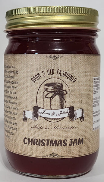 Christmas Jam in  Glass 16 oz Jar