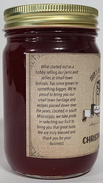 Christmas Jam in  Glass 16 oz Jar