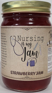 Nursing Jam in Glass Jar 16 oz net wt (Strawberry)