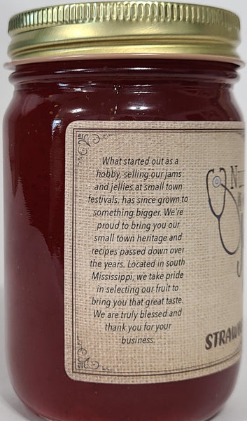 Nursing Jam in Glass Jar 16 oz net wt (Strawberry)