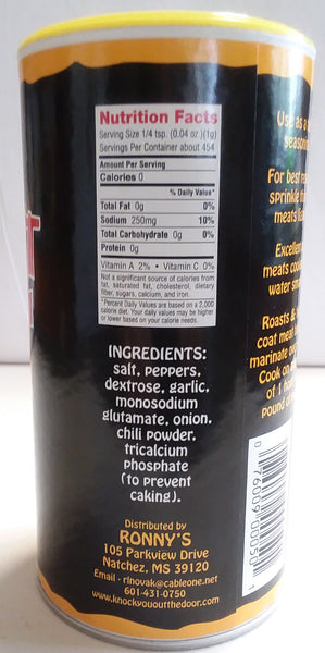 Knock You Out The Door Seasoning 16 oz. WITH MSG