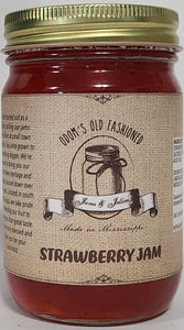 Strawberry Jam in Glass Jar 16 oz net wt
