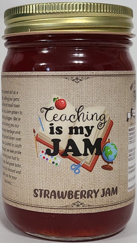 Teaching Jam in Glass Jar 16 oz net wt (Strawberry)