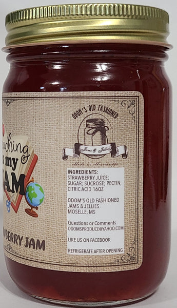 Teaching Jam in Glass Jar 16 oz net wt (Strawberry)