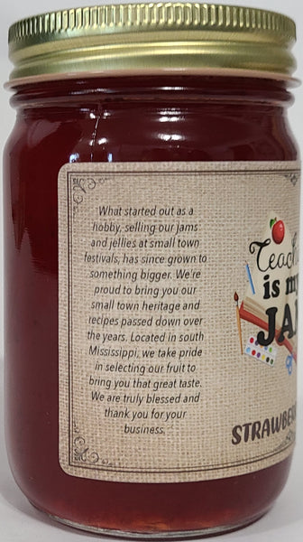 Teaching Jam in Glass Jar 16 oz net wt (Strawberry)