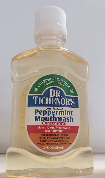 Dr. Tichenor's All Natural Peppermint Mouthwash, 2 fl oz (Pack of 2)
